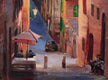 Original art for sale at UGallery.com | Alley in Siena by Jonelle Summerfield | $675 | oil painting | 12' h x 16' w | thumbnail 1