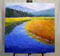 Original art for sale at UGallery.com | Along the River by Nancy Merkle | $1,700 | acrylic painting | 30' h x 30' w | thumbnail 3