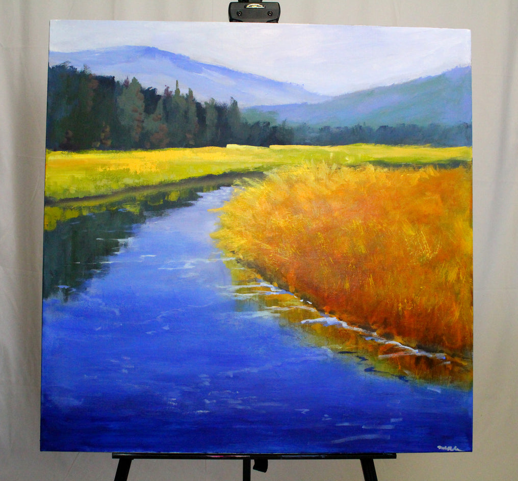 Along the River by Nancy Merkle |  Context View of Artwork 