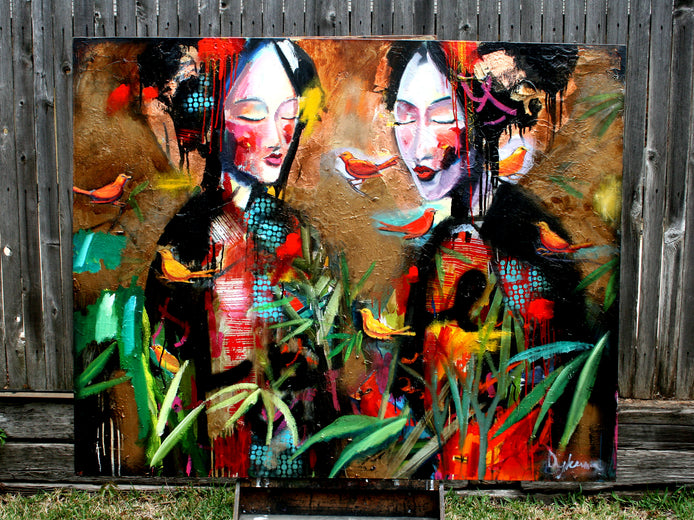 Among Friends by Scott Dykema |   Closeup View of Artwork 