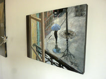 Original art for sale at UGallery.com | Leaving under the Rain by Bertrand Girard | $2,250 | mixed media artwork | 18' h x 23' w | thumbnail 4