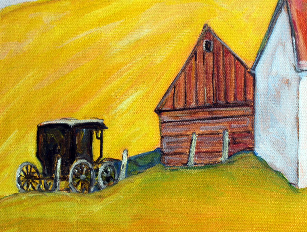 Amish Farm, Heuvelton, New York by Doug Cosbie |  Closeup View of Artwork 