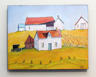 Original art for sale at UGallery.com | Amish Farm, Heuvelton, New York by Doug Cosbie | $375 | oil painting | 16' h x 20' w | thumbnail 3