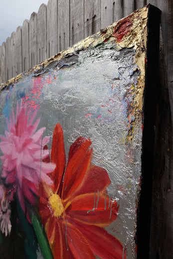 A Modern Floral by Scott Dykema |  Context View of Artwork 