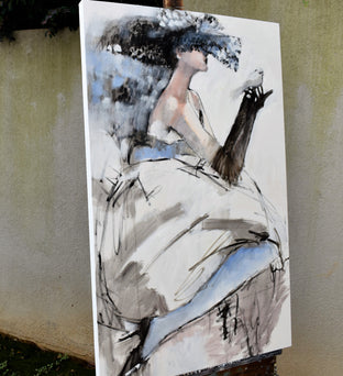 An Accent in Blue by Mary Pratt |  Side View of Artwork 