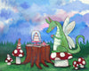Original art for sale at UGallery.com | A Whimsical Tea Party by Andrea Doss | $500 | acrylic painting | 16' h x 20' w | thumbnail 1