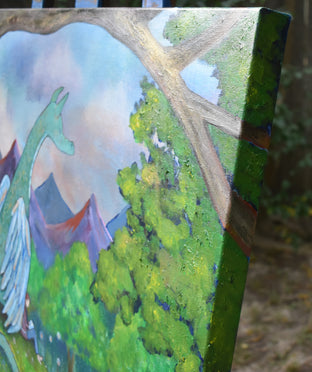Adventure Reading by Andrea Doss |  Side View of Artwork 