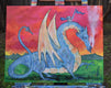 Original art for sale at UGallery.com | Adventures with a Dragon by Andrea Doss | $975 | acrylic painting | 22' h x 28' w | thumbnail 3