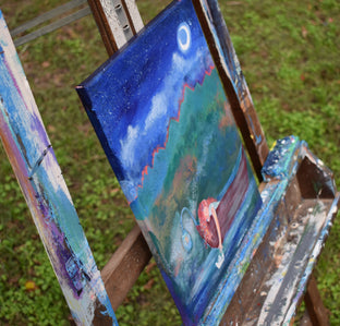 Original art for sale at UGallery.com | Letting Go by Andrea Doss | $425 | acrylic painting | 14' h x 11' w | photo 2