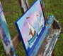 Original art for sale at UGallery.com | Sailboat Parade by Andrea Doss | $325 | acrylic painting | 9' h x 12' w | thumbnail 2