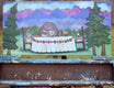 Original art for sale at UGallery.com | The Bear's Tea Party by Andrea Doss | $450 | acrylic painting | 12' h x 24' w | thumbnail 3