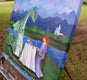Original art for sale at UGallery.com | The Dragon and The Princess by Andrea Doss | $975 | acrylic painting | 22' h x 28' w | thumbnail 2