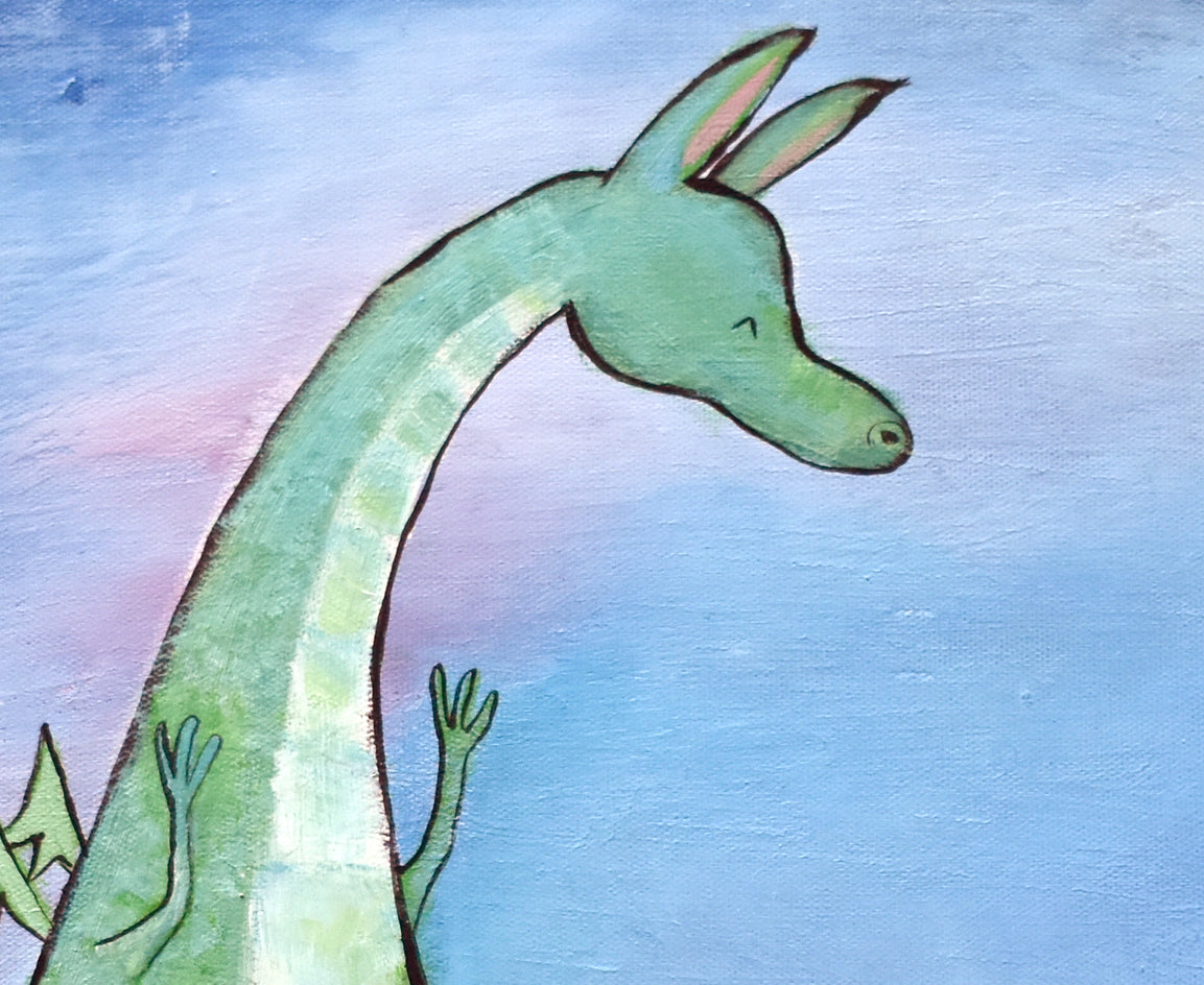 The Dragon Wagon by Andrea Doss |  Closeup View of Artwork 