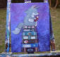 Original art for sale at UGallery.com | The Wolf's Reading List by Andrea Doss | $500 | acrylic painting | 20' h x 16' w | thumbnail 3