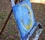 Original art for sale at UGallery.com | The World Was His for the Reading by Andrea Doss | $500 | acrylic painting | 16' h x 20' w | thumbnail 2