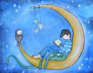 The World Was His for the Reading by Andrea Doss |  Artwork Main Image 