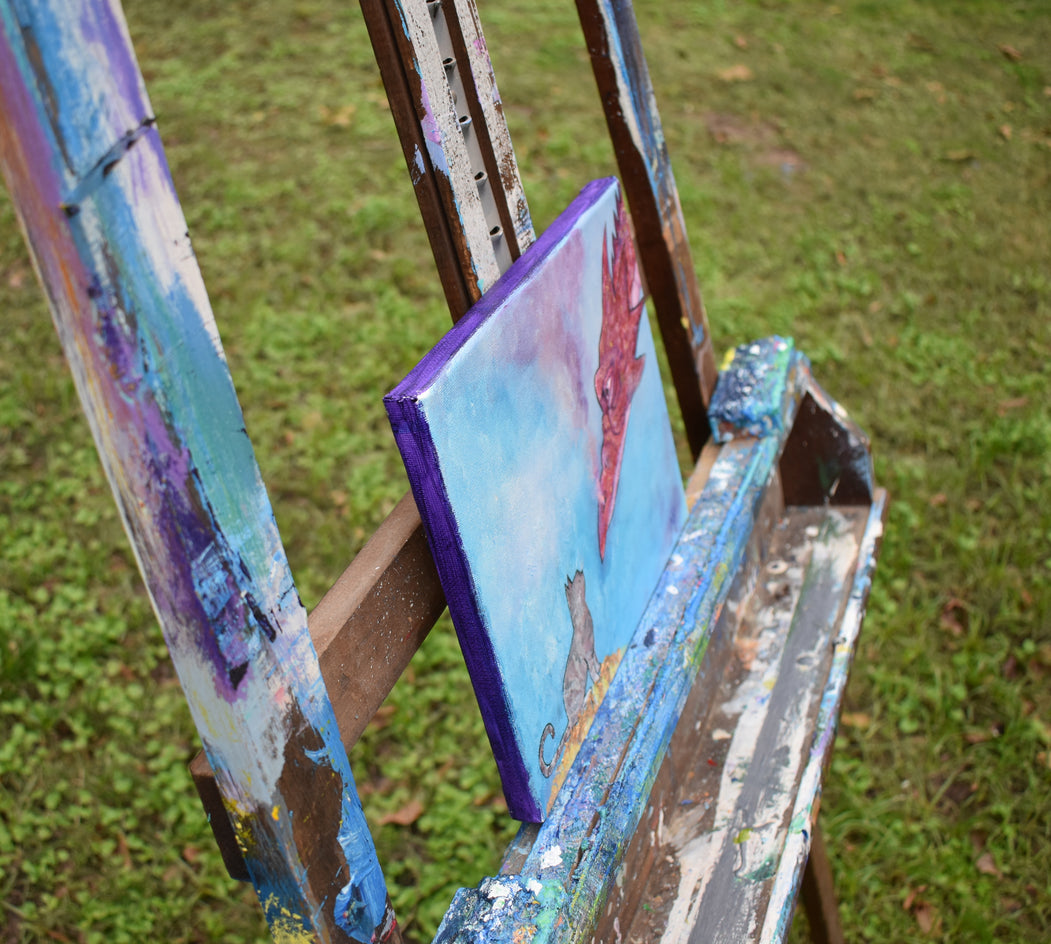 Two of a Kind by Andrea Doss |  Side View of Artwork 