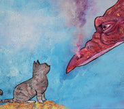 Original art for sale at UGallery.com | Two of a Kind by Andrea Doss | $275 | acrylic painting | 8' h x 10' w | thumbnail 4