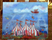 Original art for sale at UGallery.com | Underwater Circus by Andrea Doss | $975 | acrylic painting | 24' h x 30' w | thumbnail 3