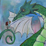 Original art for sale at UGallery.com | Unlikely Friends by Andrea Doss | $1,000 | acrylic painting | 27.5' h x 27.5' w | thumbnail 1