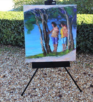 Original art for sale at UGallery.com | Almost Like a Dream by Andres Lopez | $1,375 | oil painting | 30' h x 27' w | photo 3