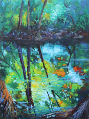 Original art for sale at UGallery.com | I Found You by Andres Lopez | $1,275 | oil painting | 24' h x 18' w | photo 1