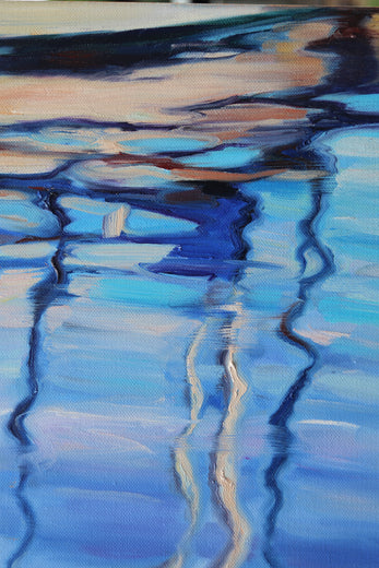 Morning in the Bay by Andres Lopez |   Closeup View of Artwork 