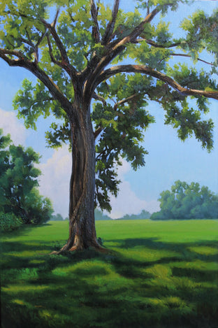 Original art for sale at UGallery.com | Oak at the Indian Lands by Andres Lopez | $1,675 | oil painting | 36' h x 24' w | photo 1