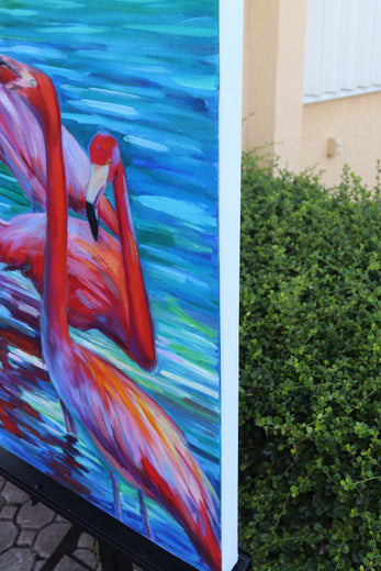 Pleasant Moment by Andres Lopez |  Side View of Artwork 