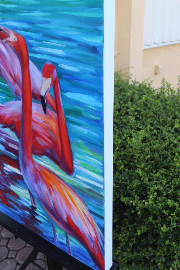 Pleasant Moment by Andres Lopez |  Side View of Artwork 