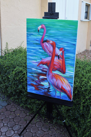 Original art for sale at UGallery.com | Pleasant Moment by Andres Lopez | $1,575 | oil painting | 32' h x 20' w | photo 3