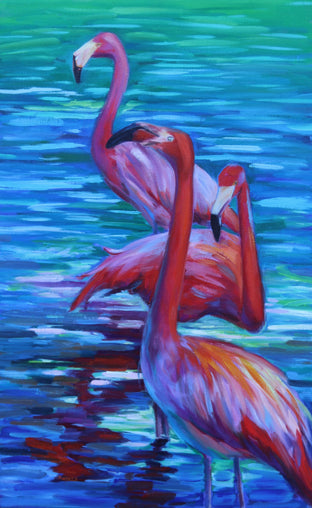 Original art for sale at UGallery.com | Pleasant Moment by Andres Lopez | $1,575 | oil painting | 32' h x 20' w | photo 1