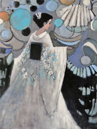 Original art for sale at UGallery.com | Angelic - Commission by Mary Pratt | $3,500 | oil painting | 48' h x 36' w | photo 1