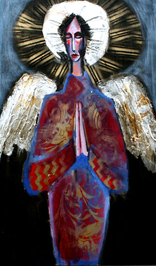 Angel in Decorated Red Gown by Scott Dykema |  Artwork Main Image 