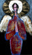 Original art for sale at UGallery.com | Angel in Decorated Red Gown by Scott Dykema | $1,100 | mixed media artwork | 30' h x 18' w | thumbnail 1