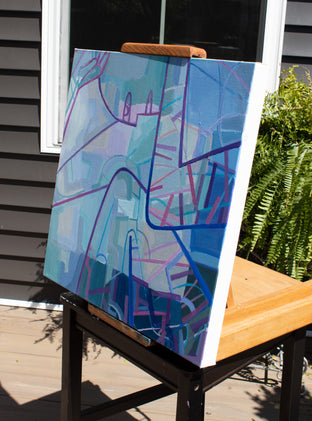 Original art for sale at UGallery.com | Boxed In by Anna Yoo | $1,550 | acrylic painting | 20' h x 20' w | photo 2