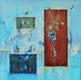 Original art for sale at UGallery.com | A Place in the Sky by Cynthia Ligeros | $3,700 | oil painting | 36' h x 36' w | thumbnail 1