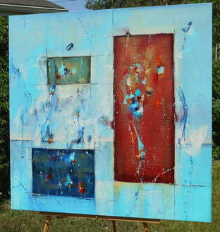 Original art for sale at UGallery.com | A Place in the Sky by Cynthia Ligeros | $3,700 | oil painting | 36' h x 36' w | photo 3