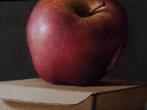 Original art for sale at UGallery.com | Apple by Daniel Caro | $350 | oil painting | 7.8' h x 10.6' w | thumbnail 4
