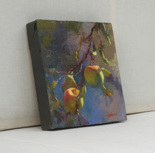 Original art for sale at UGallery.com | Apples in Sunlight by Sherri Aldawood | $475 | oil painting | 10' h x 10' w | photo 2