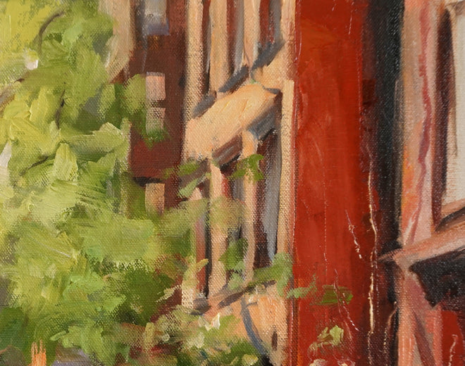 A Quiet Street in Manhattan by Jonelle Summerfield |  Context View of Artwork 
