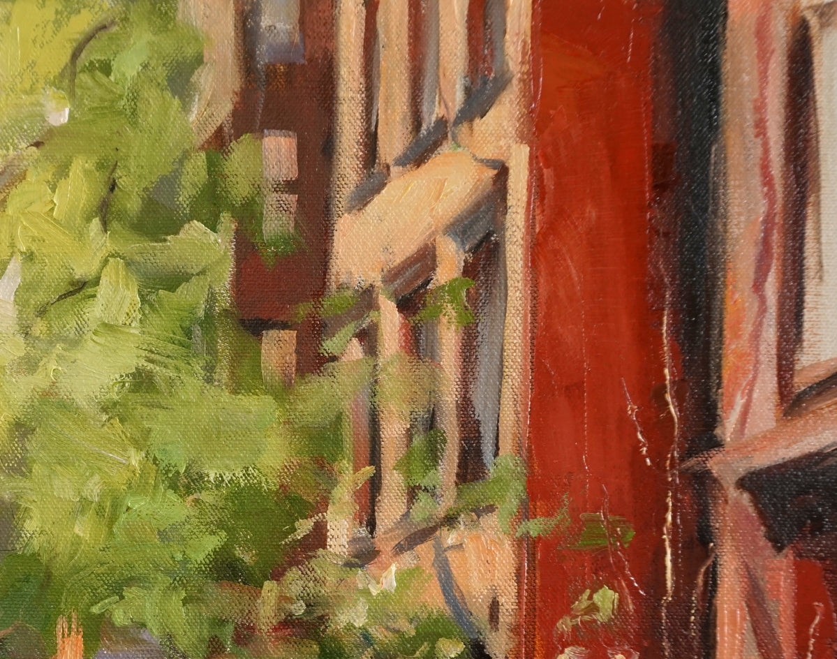 A Quiet Street in Manhattan by Jonelle Summerfield |  Context View of Artwork 