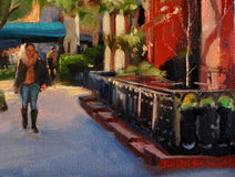 Original art for sale at UGallery.com | A Quiet Street in Manhattan by Jonelle Summerfield | $550 | oil painting | 16' h x 20' w | thumbnail 4