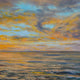 Original art for sale at UGallery.com | Evening by the Ocean by Olena Nabilsky | $275 | oil painting | 11' h x 14' w | thumbnail 4