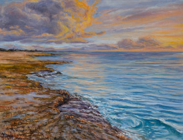 oil painting by Olena Nabilsky titled Magic Coast