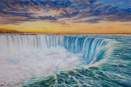 oil painting by Olena Nabilsky titled Niagara