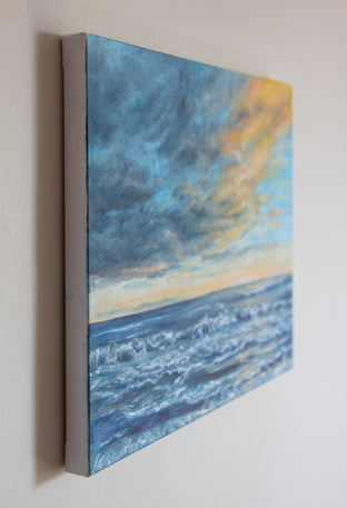 Original art for sale at UGallery.com | Ocean Evening by Olena Nabilsky | $475 | oil painting | 11' h x 14' w | photo 2