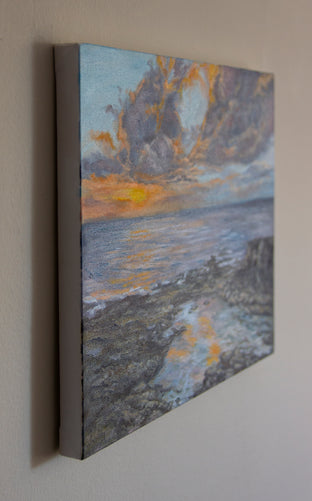 Original art for sale at UGallery.com | Reef at Sunset by Olena Nabilsky | $475 | oil painting | 11' h x 14' w | photo 2