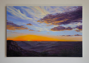 Original art for sale at UGallery.com | Sunset by Olena Nabilsky | $3,000 | oil painting | 24' h x 36' w | photo 4