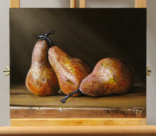 Brown Pears by Art Tatin |  Side View of Artwork 